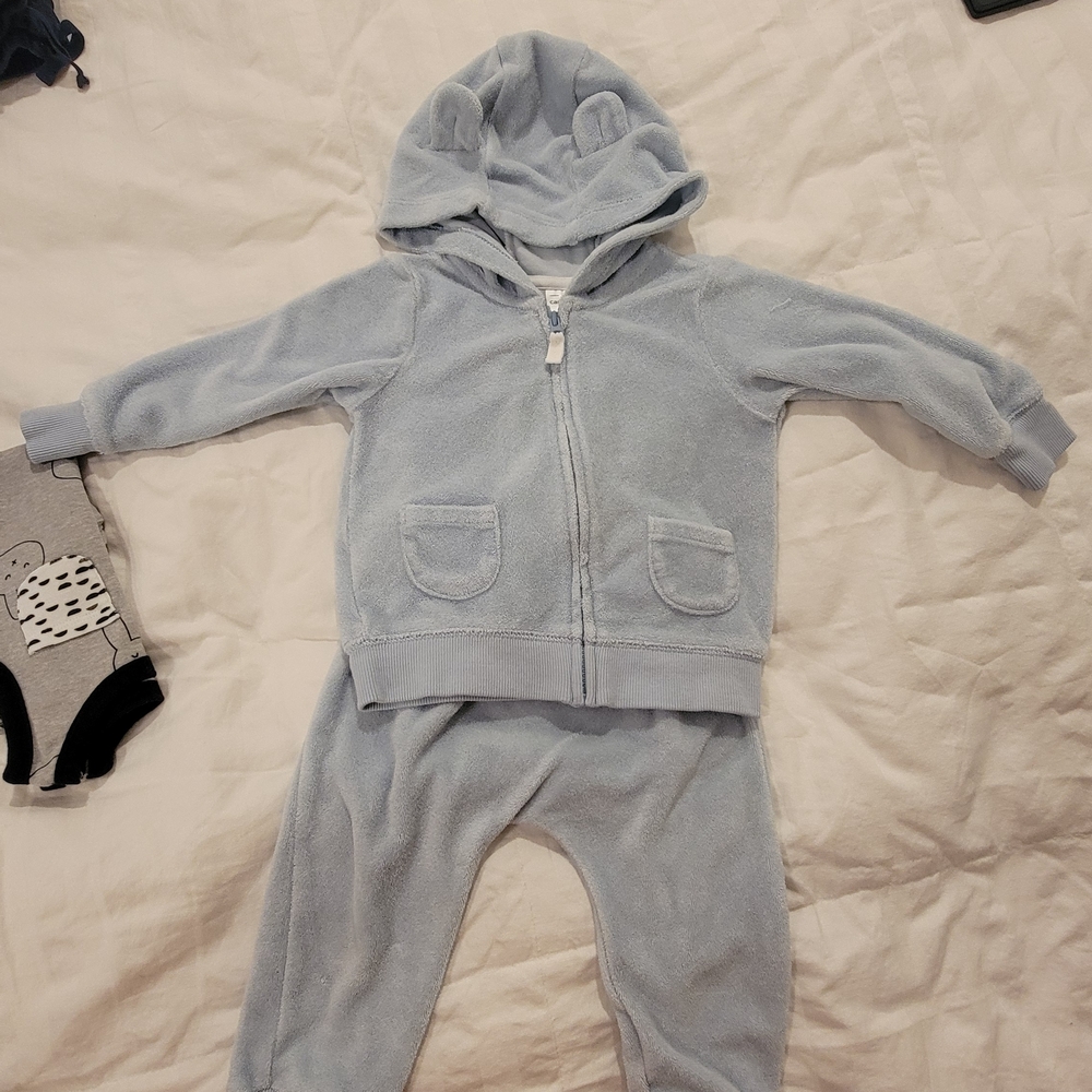 Carter's Soft Blue Baby Hoodie